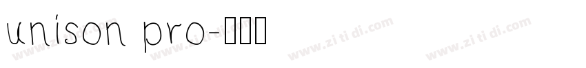 unison pro字体转换